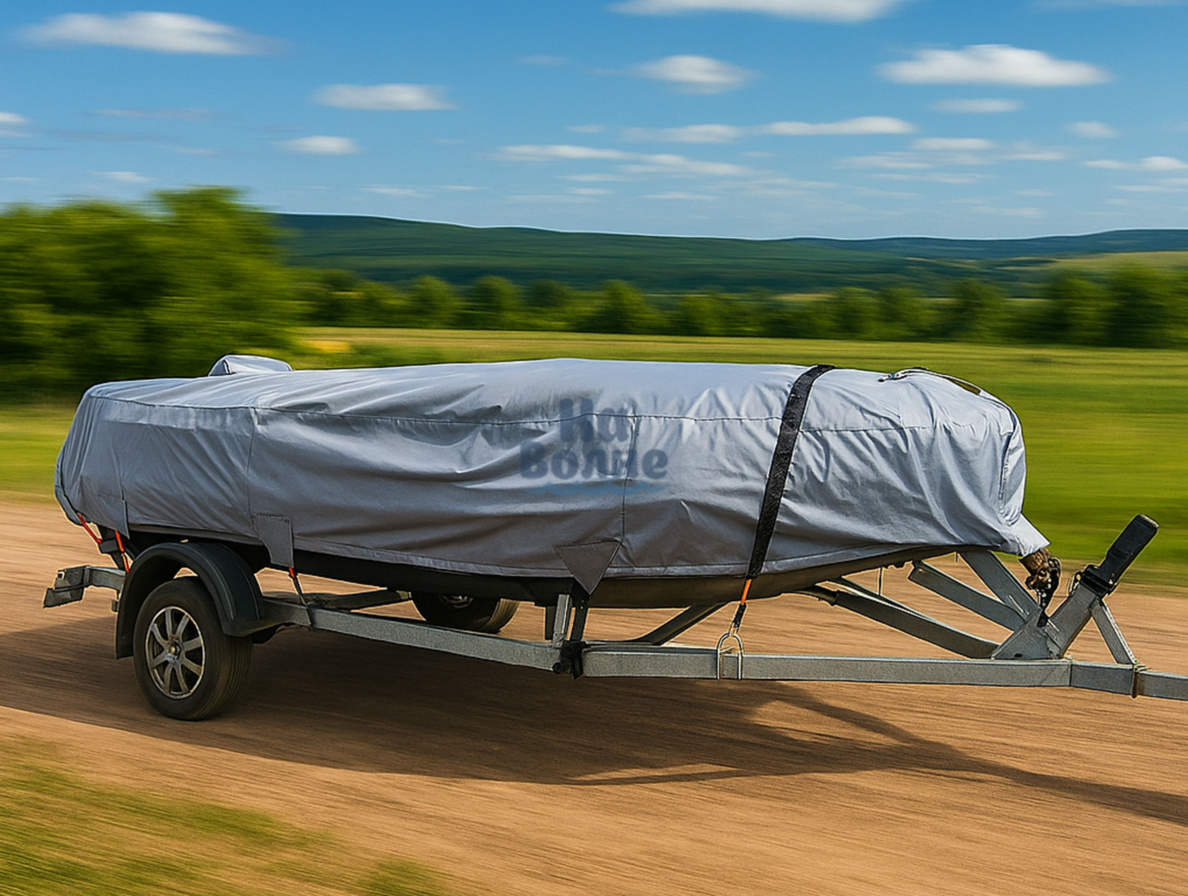 Тент для транспортировки лодок ПВХ «Ткань Оксфорд 600» Тент для транспортировки лодок ПВХ «Ткань Оксфорд 600»